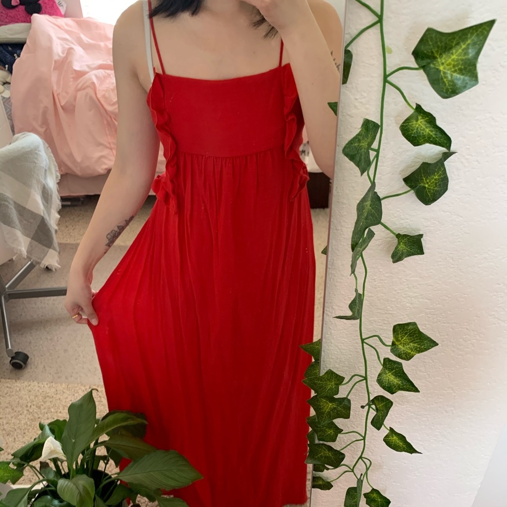 ZARA RED MAXI DRESS